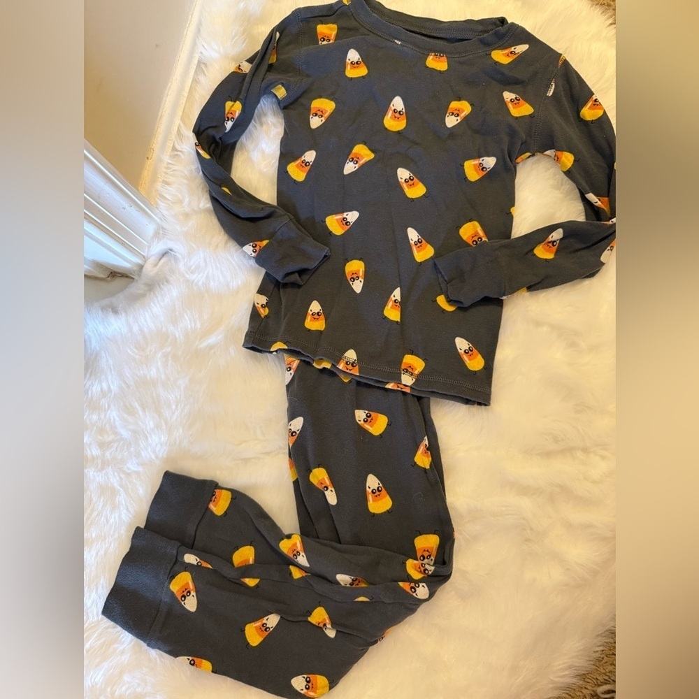 Kids Halloween Candy Corn PJ Set